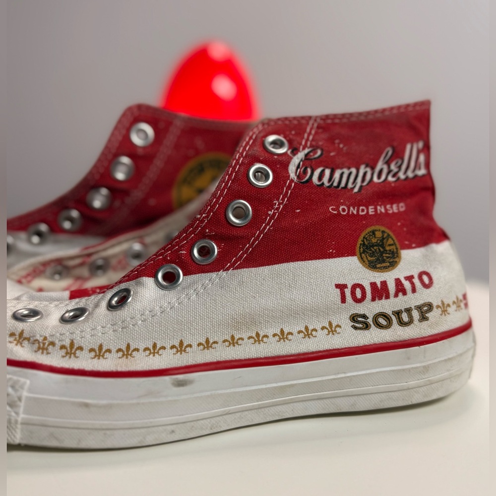 Unique and creative, the Converse X Andy Warhol Colaboration. Worn3x Mens 7 US❤️ - Picture 2 of 16